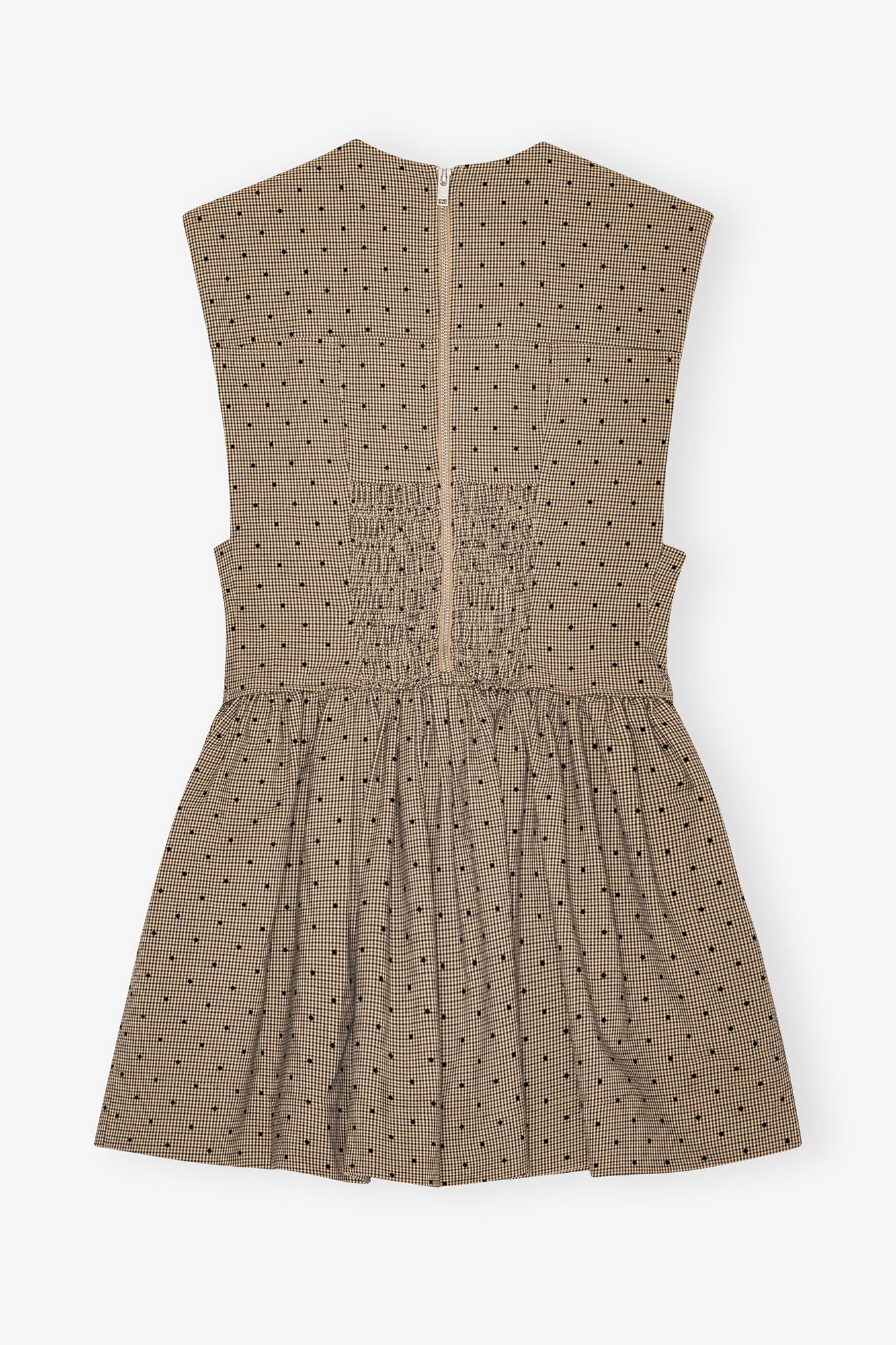 Vestido Flock Check Suiting Corset
