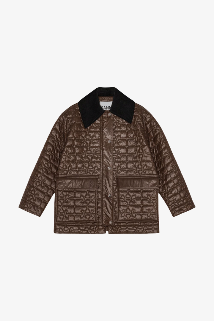 Chaqueta Shiny Quilt CHAQUETAS Malva CO