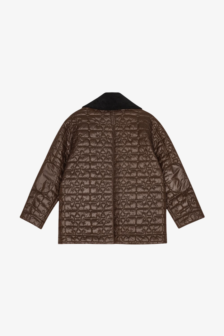 Chaqueta Shiny Quilt CHAQUETAS Malva CO