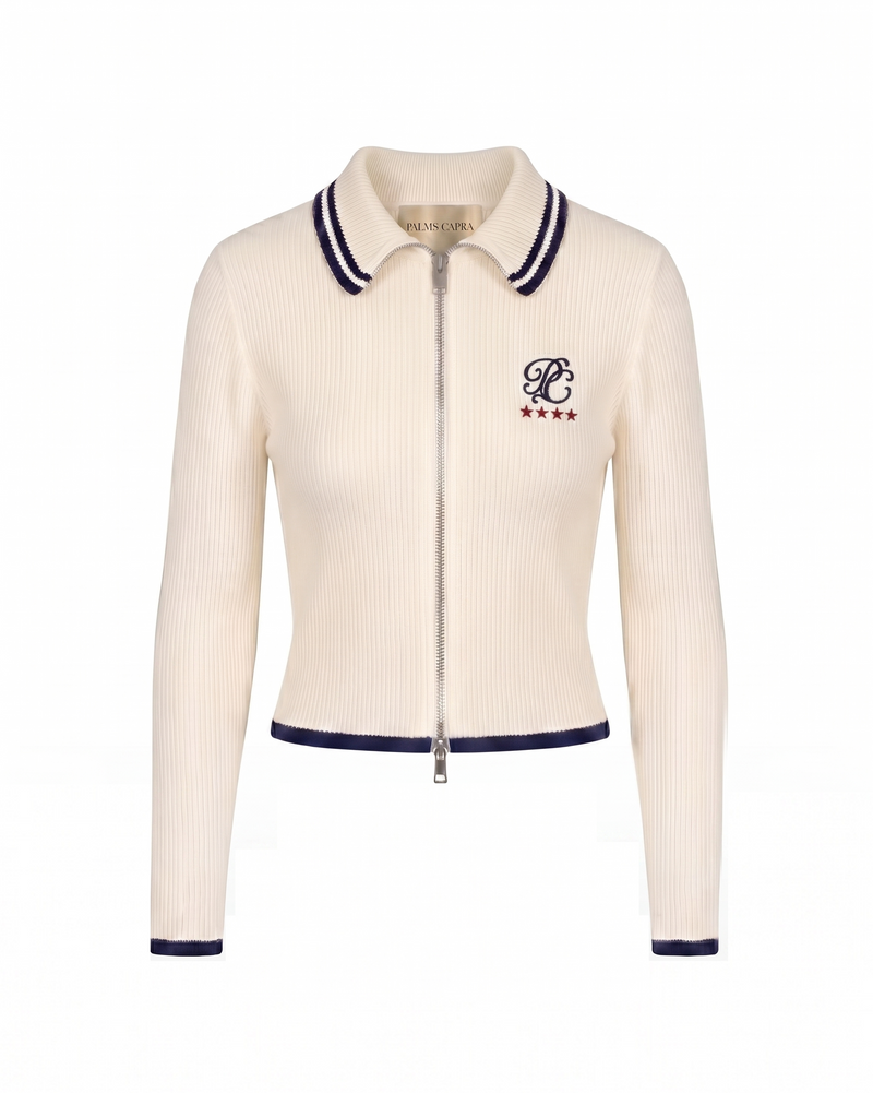 Jersey Knit Fullzip Monogram