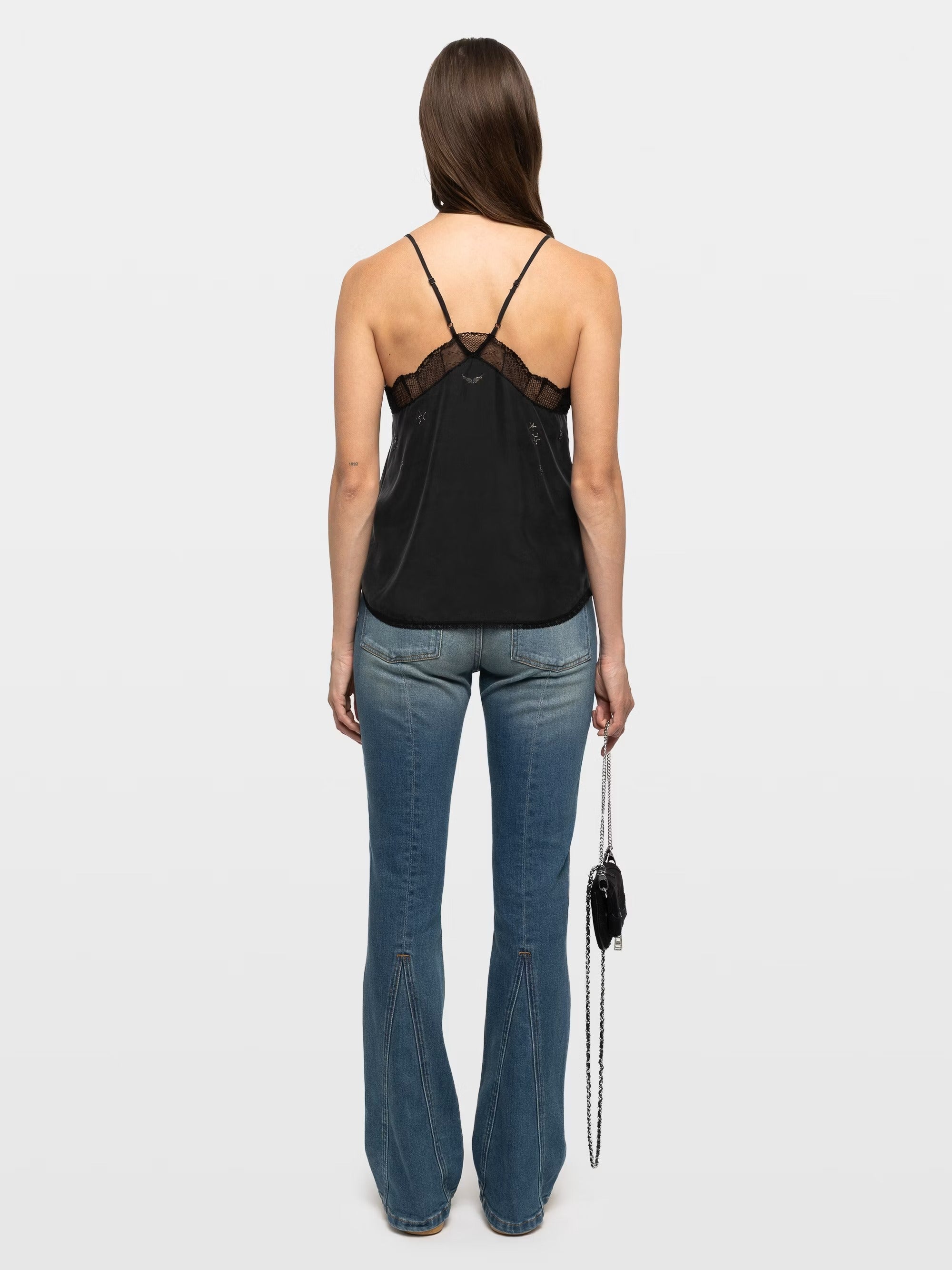 Top Christy Silk Strass Paisley