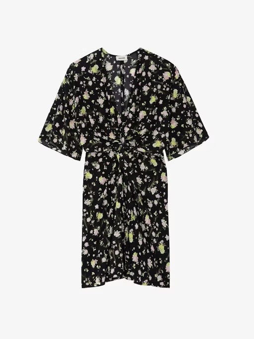 Vestido Rozom Roses ZADIG ET VOLTAIRE MINI VESTIDOS Malva CO