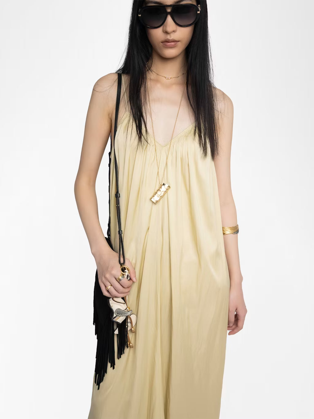 Maxi Vestido Ristym Satin
