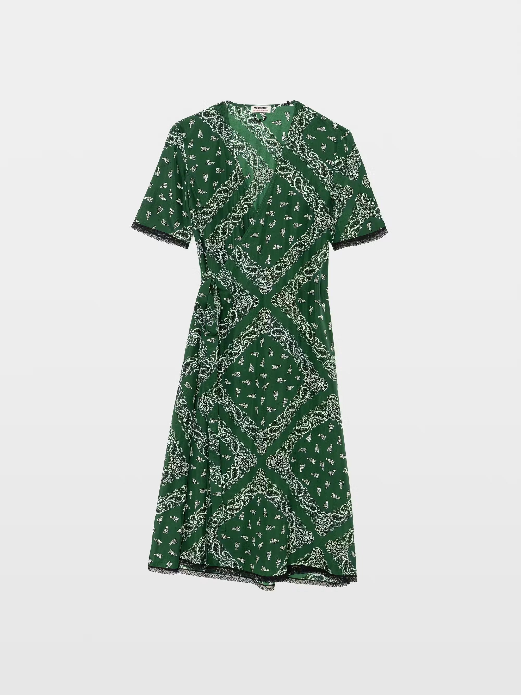Midi Vestido Reforme Silk Bandana