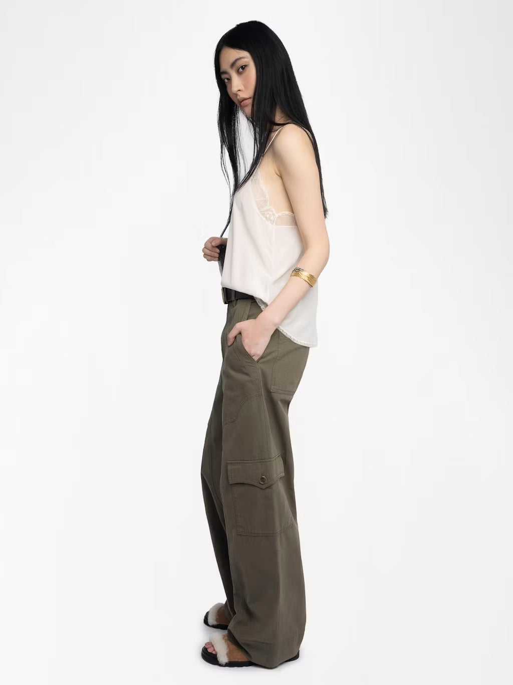 Pantalon Pinto Canvas ZADIG ET VOLTAIRE PANTALONES Malva CO