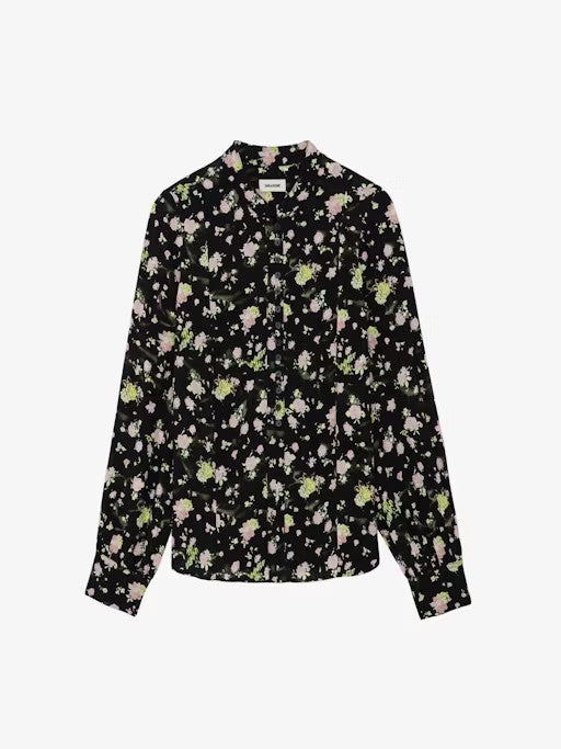 CamisaTwina Crinkle Roses ZADIG ET VOLTAIRE CAMISAS Malva CO