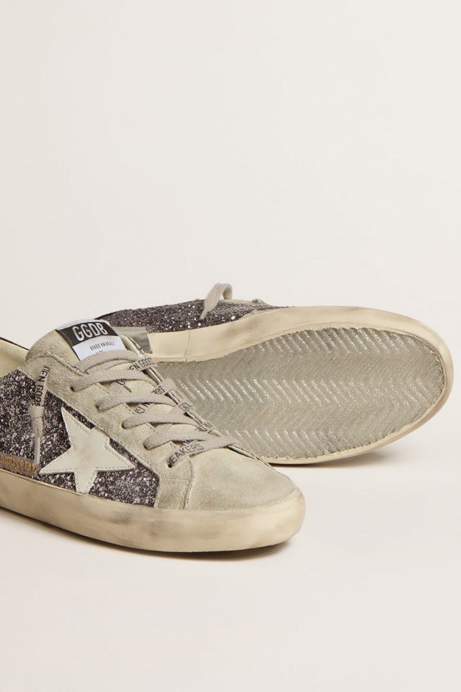 Tenis Golden Goose Super Star Glitter Mujer