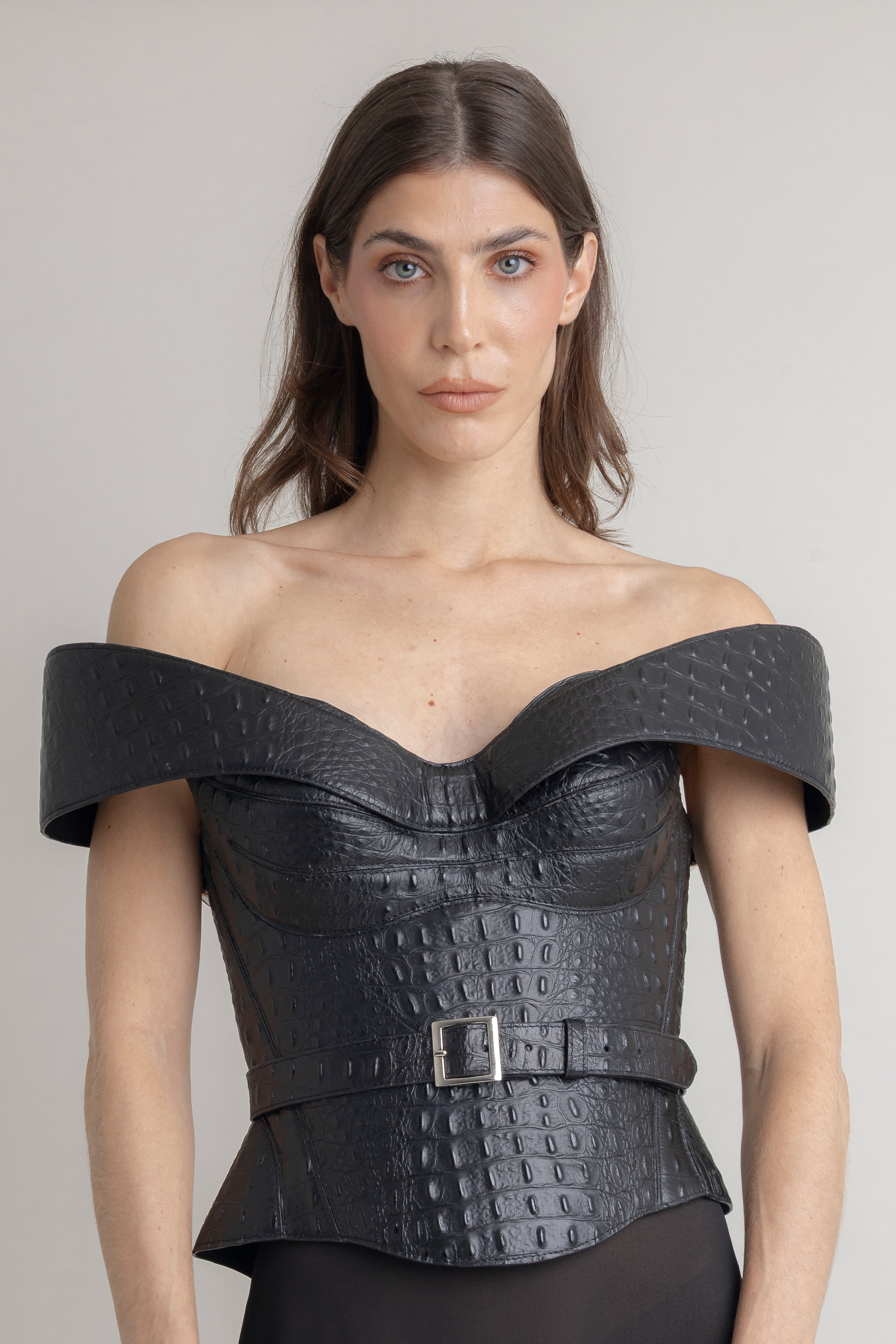 Corset Cocodrilo Banda JORGE DUQUE CORSETS Malva CO