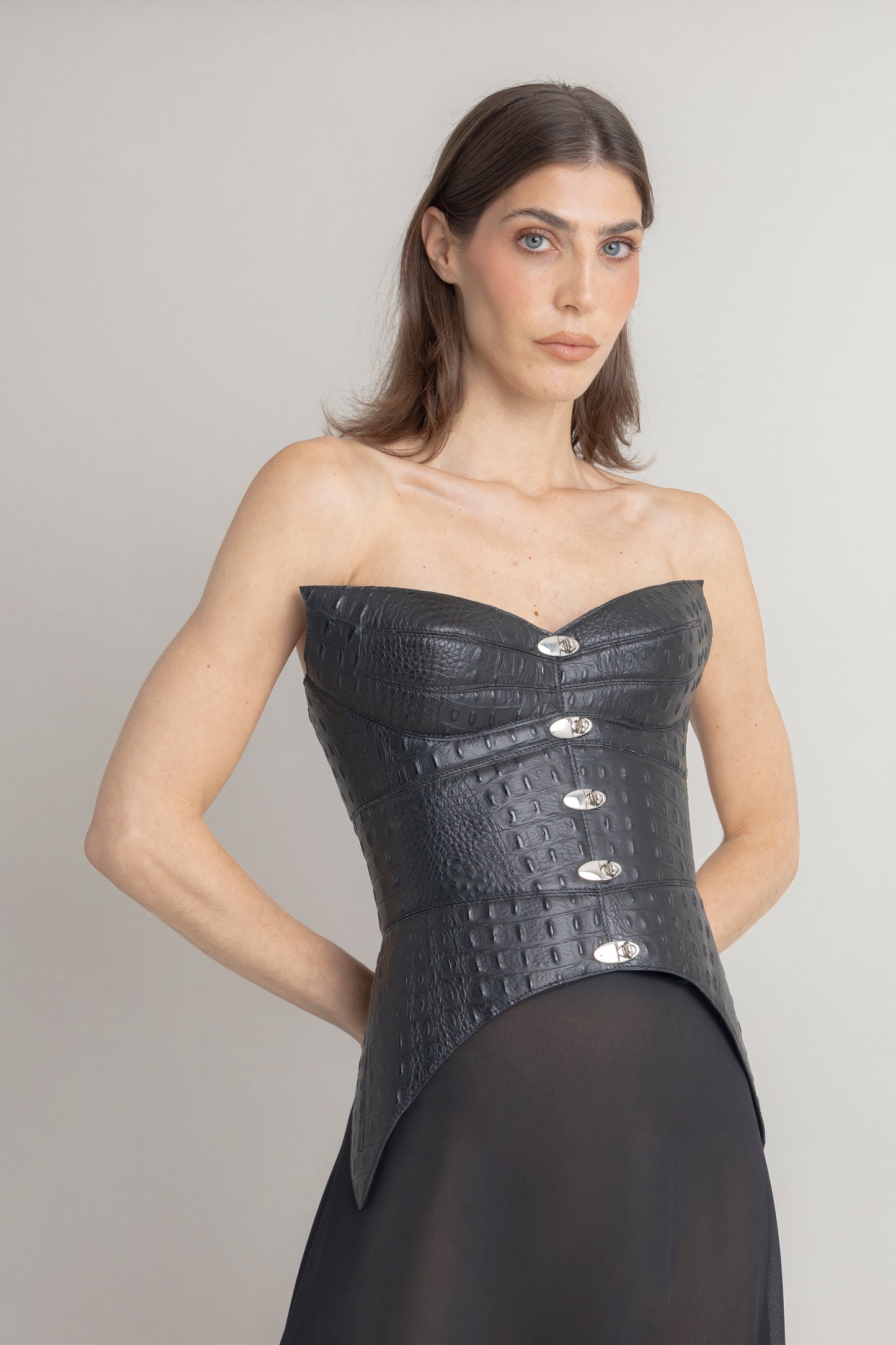 Corset Cocodrilo JORGE DUQUE CORSETS Malva CO