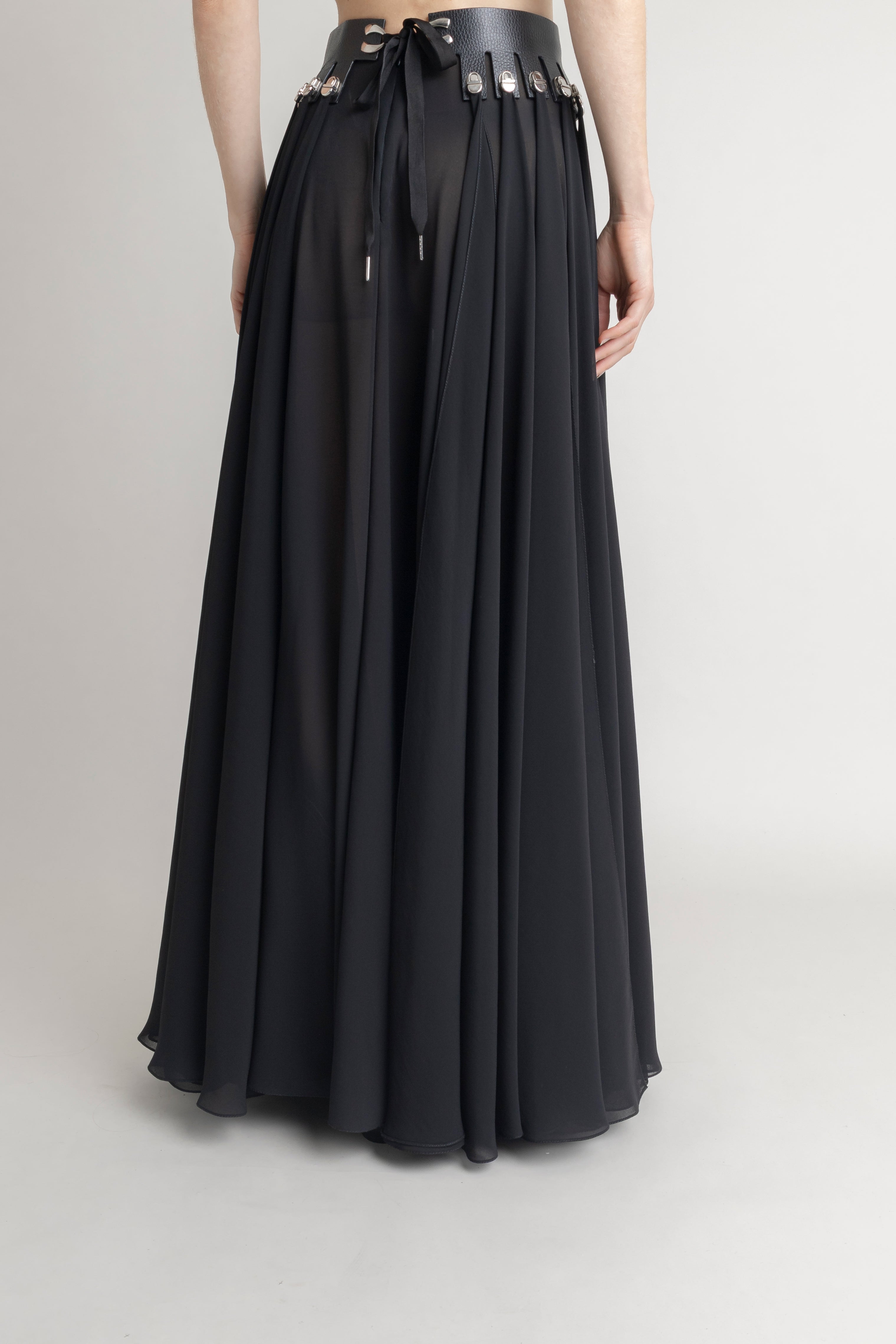 Maxi Falda Bandas JORGE DUQUE MAXI FALDAS Malva CO