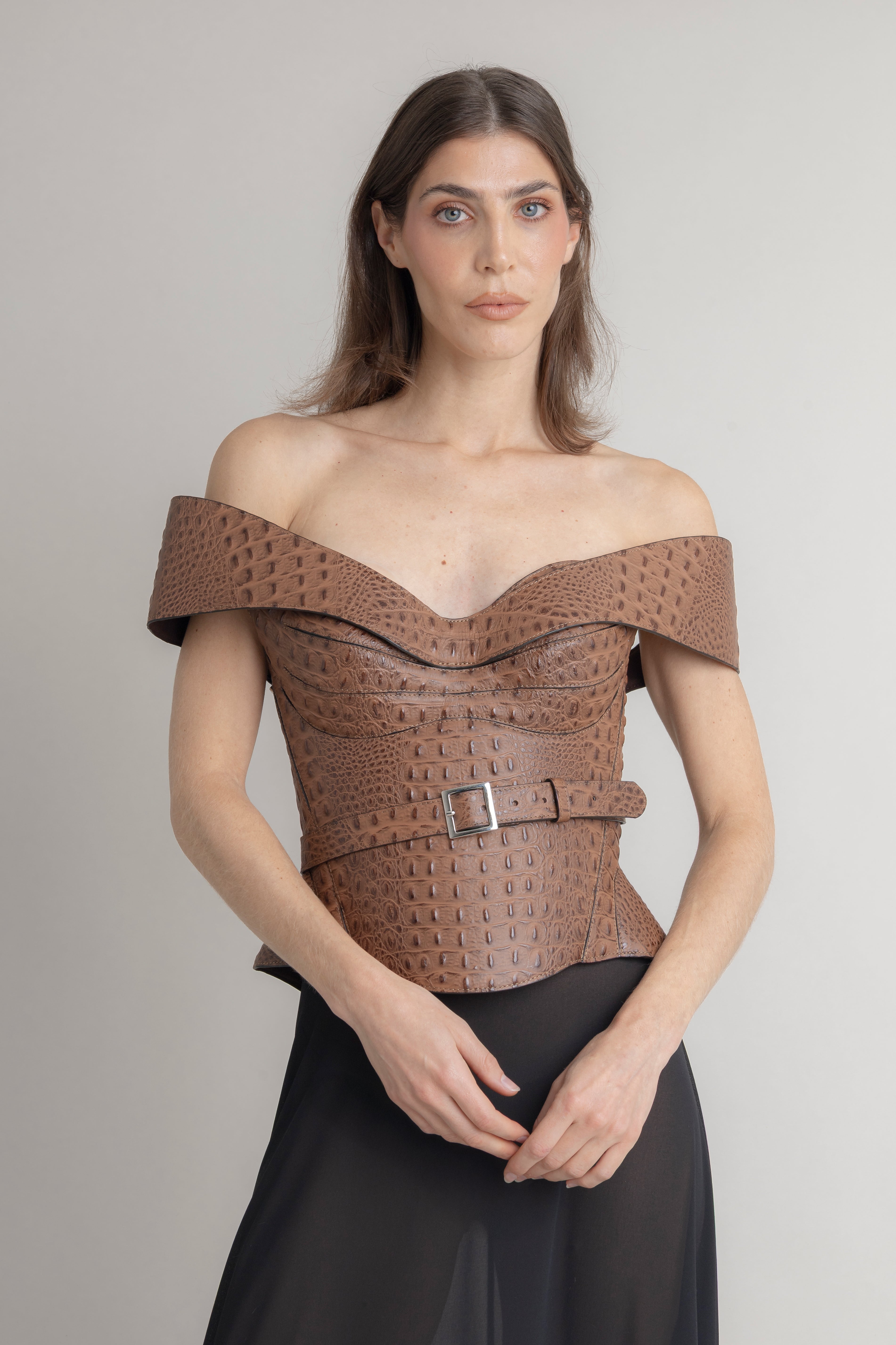 Corset Cocodrilo Banda JORGE DUQUE CORSETS Malva CO