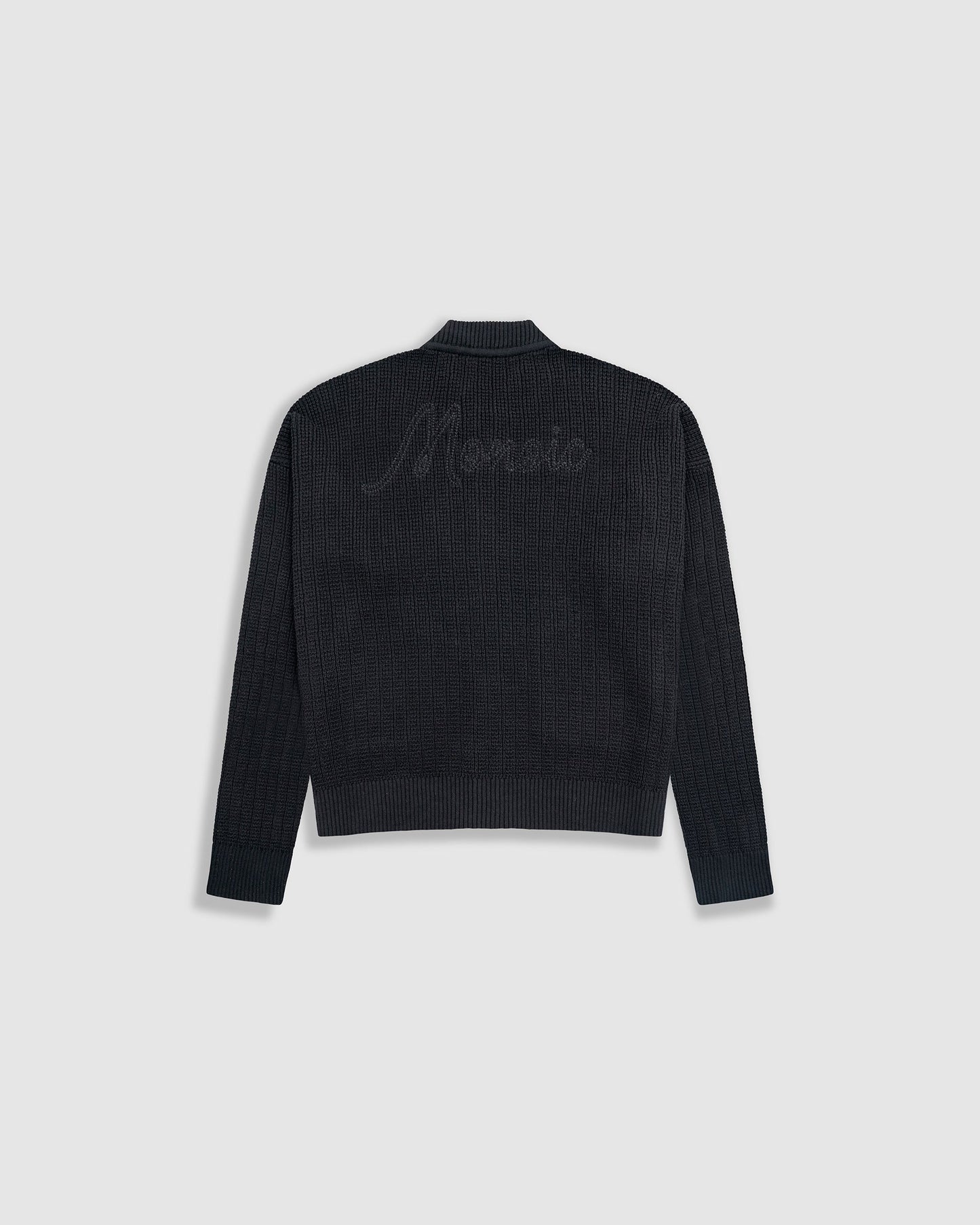 Chaqueta Bomber De Punto Zip Up