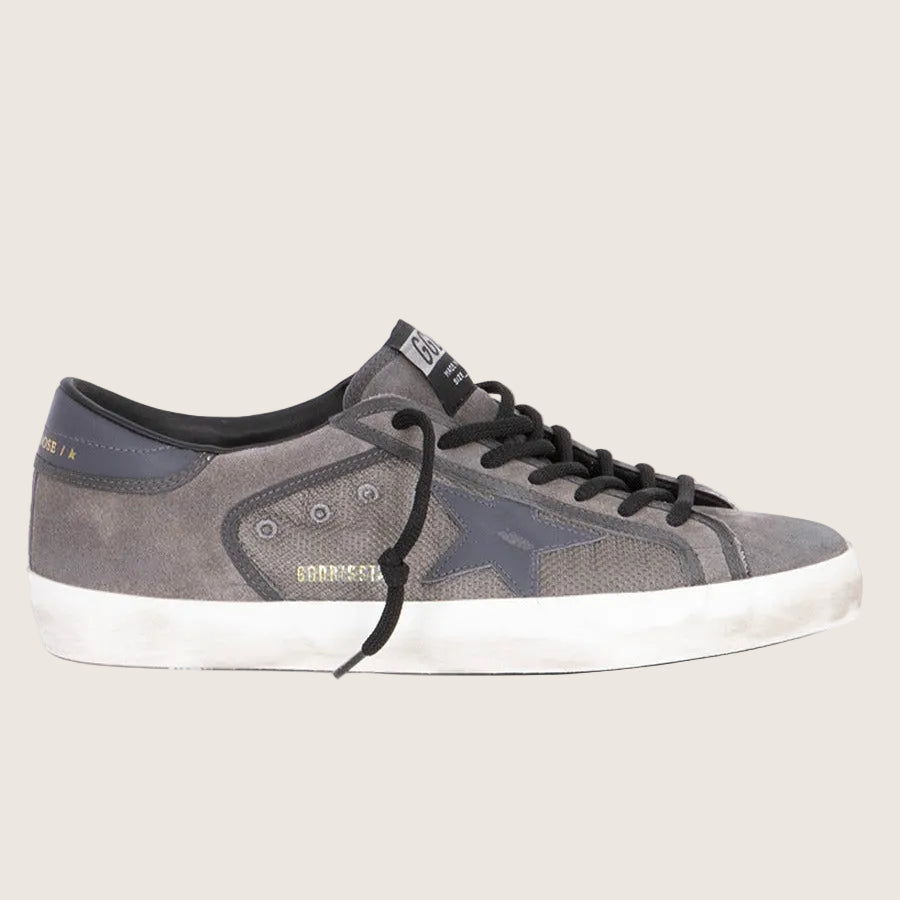 Tenis Golden Goose Super Star Mesh Net And Suede Upper Suede Hombre