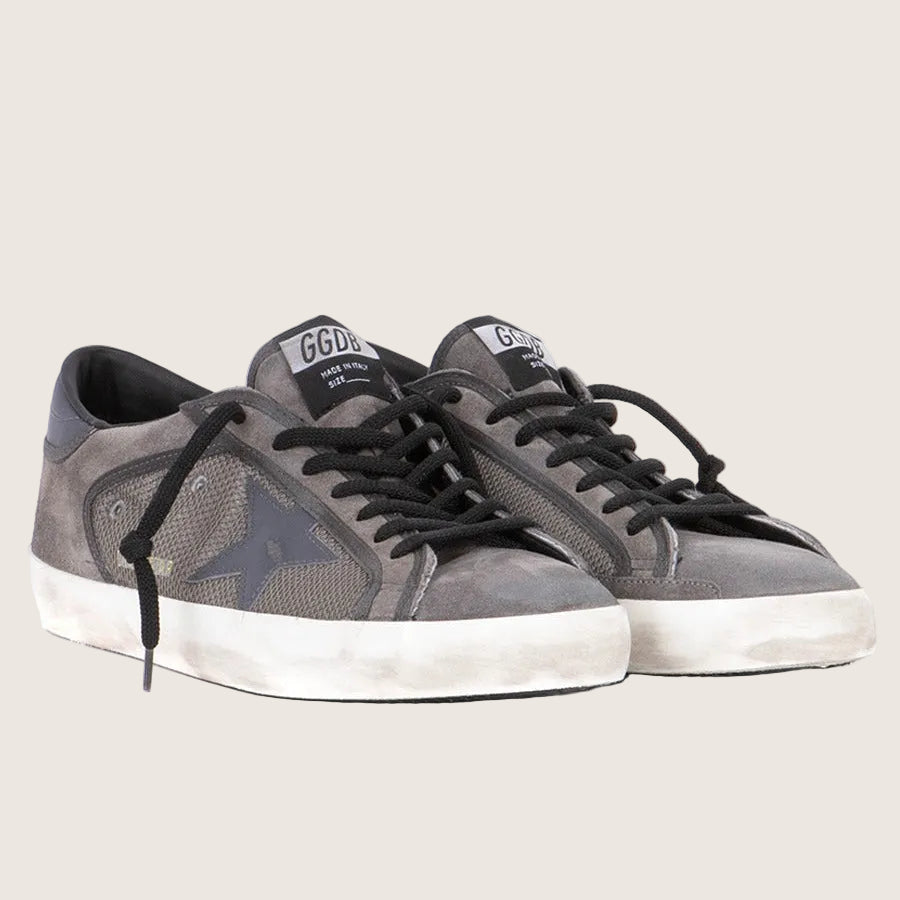 Tenis Golden Goose Super Star Mesh Net And Suede Upper Suede Hombre