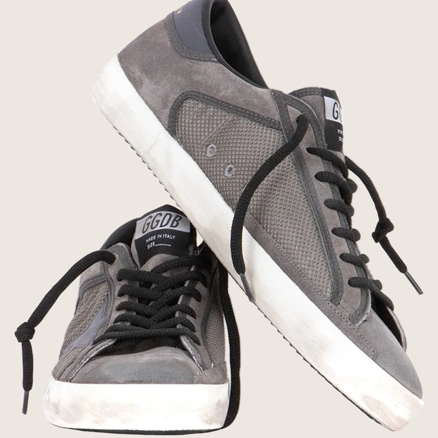 Tenis Golden Goose Super Star Mesh Net And Suede Upper Suede Hombre
