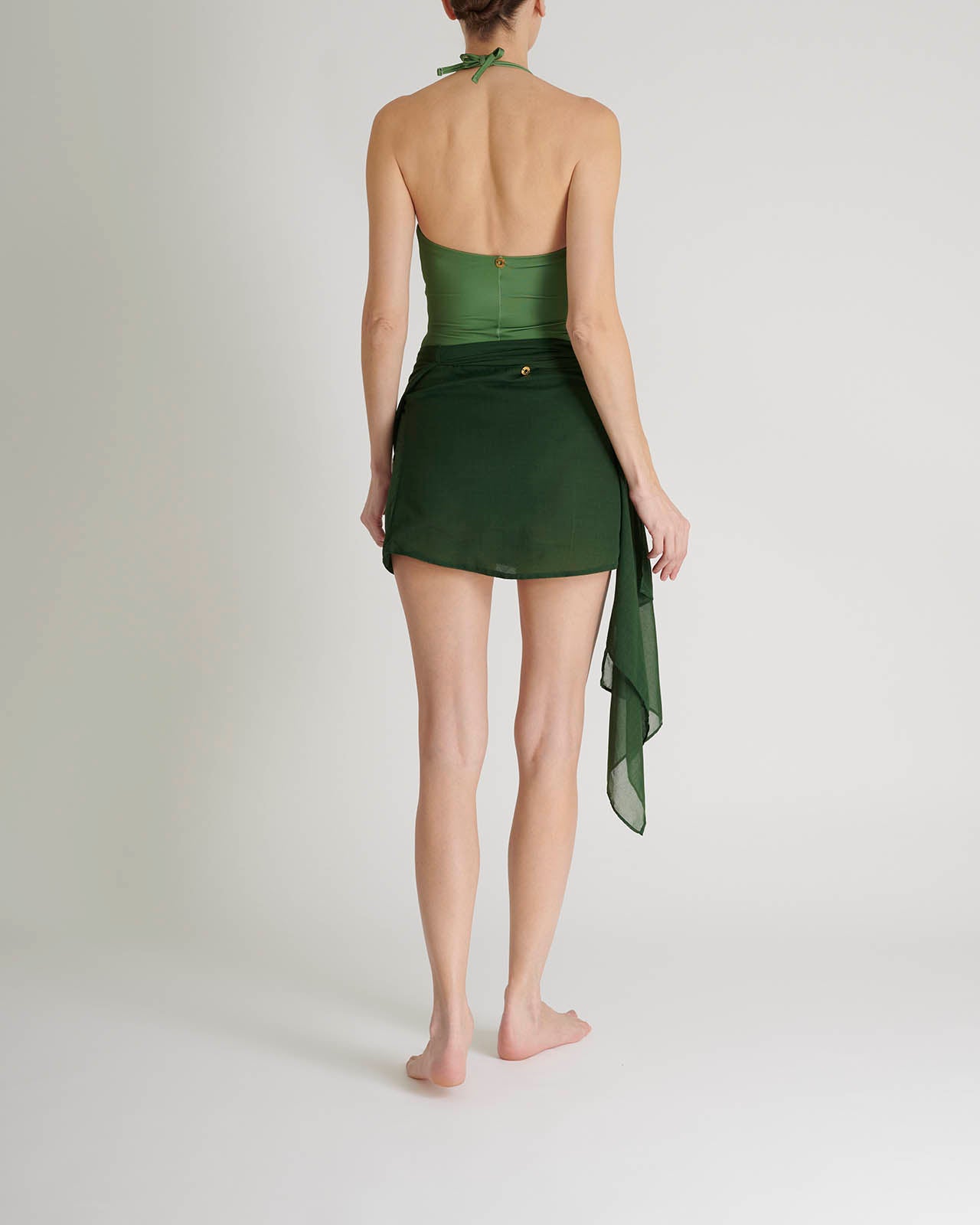 Falda Bordado Laberinto "Herencia Verde"