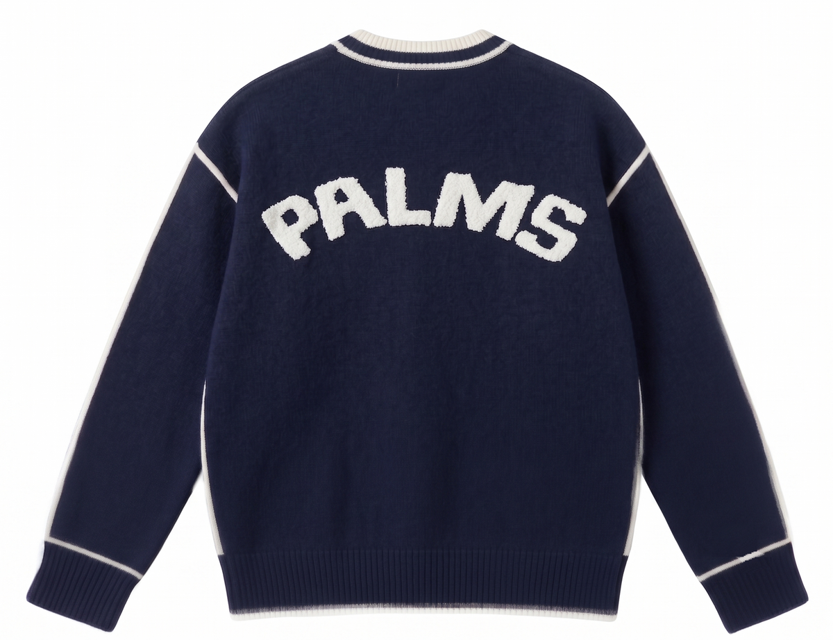 Jersey Crewneck Palms Knit