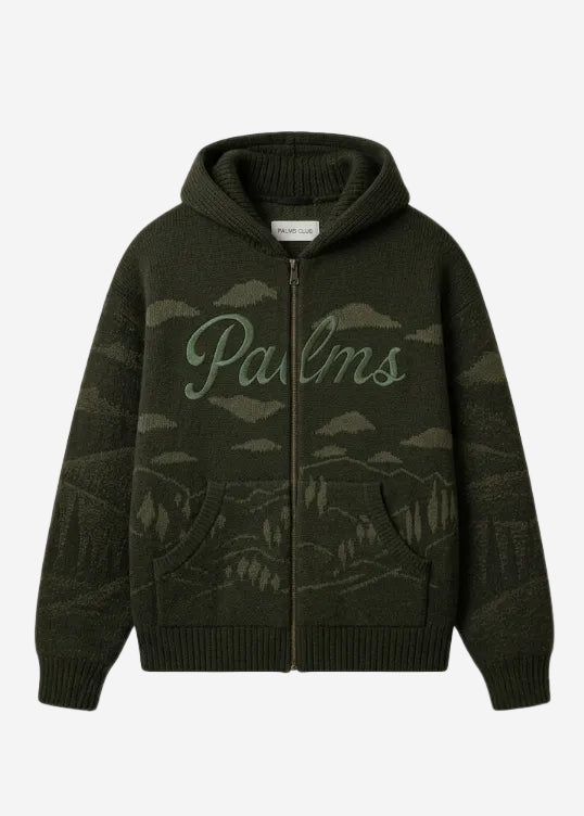Hoodie Mountains Knit
