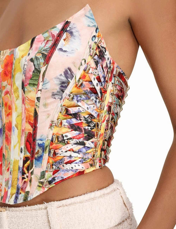 Corset Wonderland Floral ZIMMERMANN CORSETS Malva CO