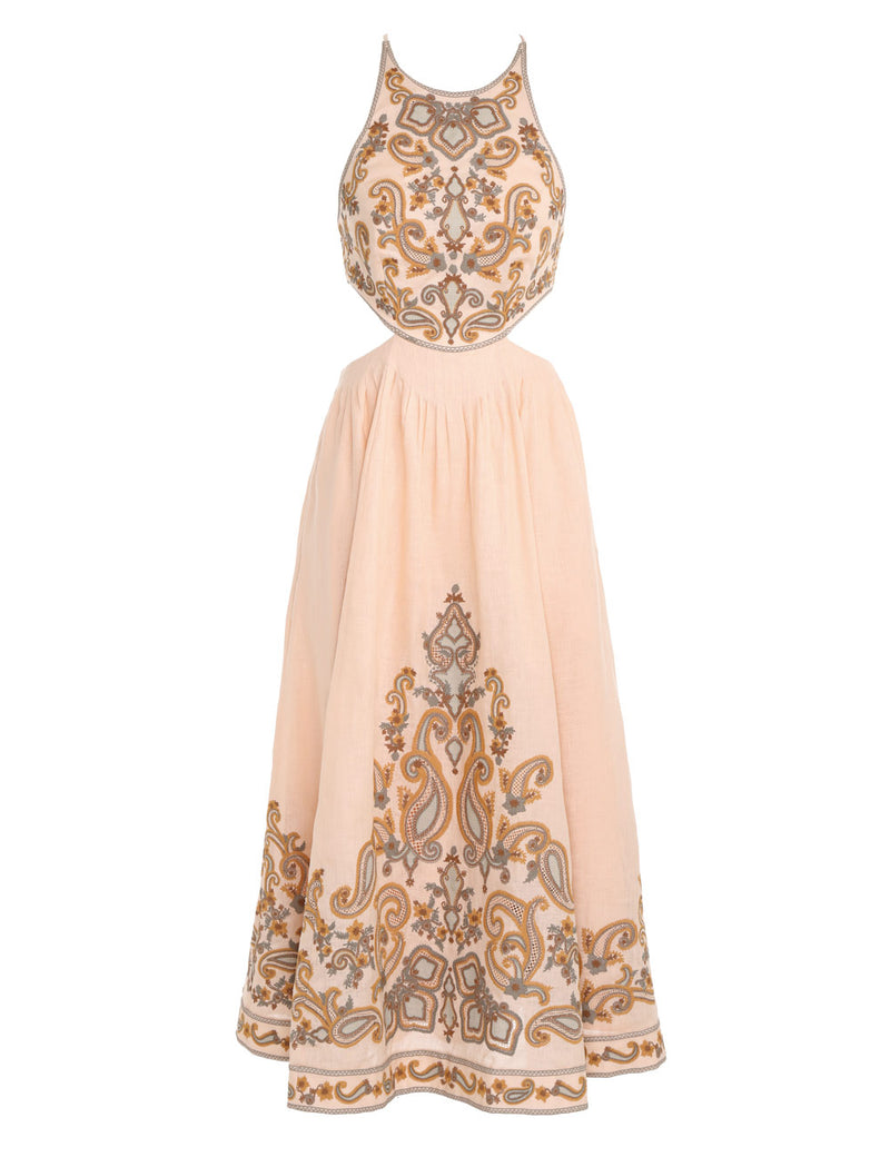 Midi Vestido Devi Halter Tie