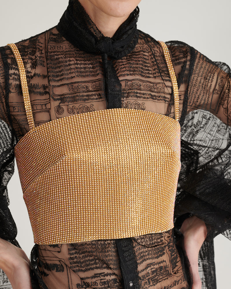 Corset Tapa Cristal PEPLUM